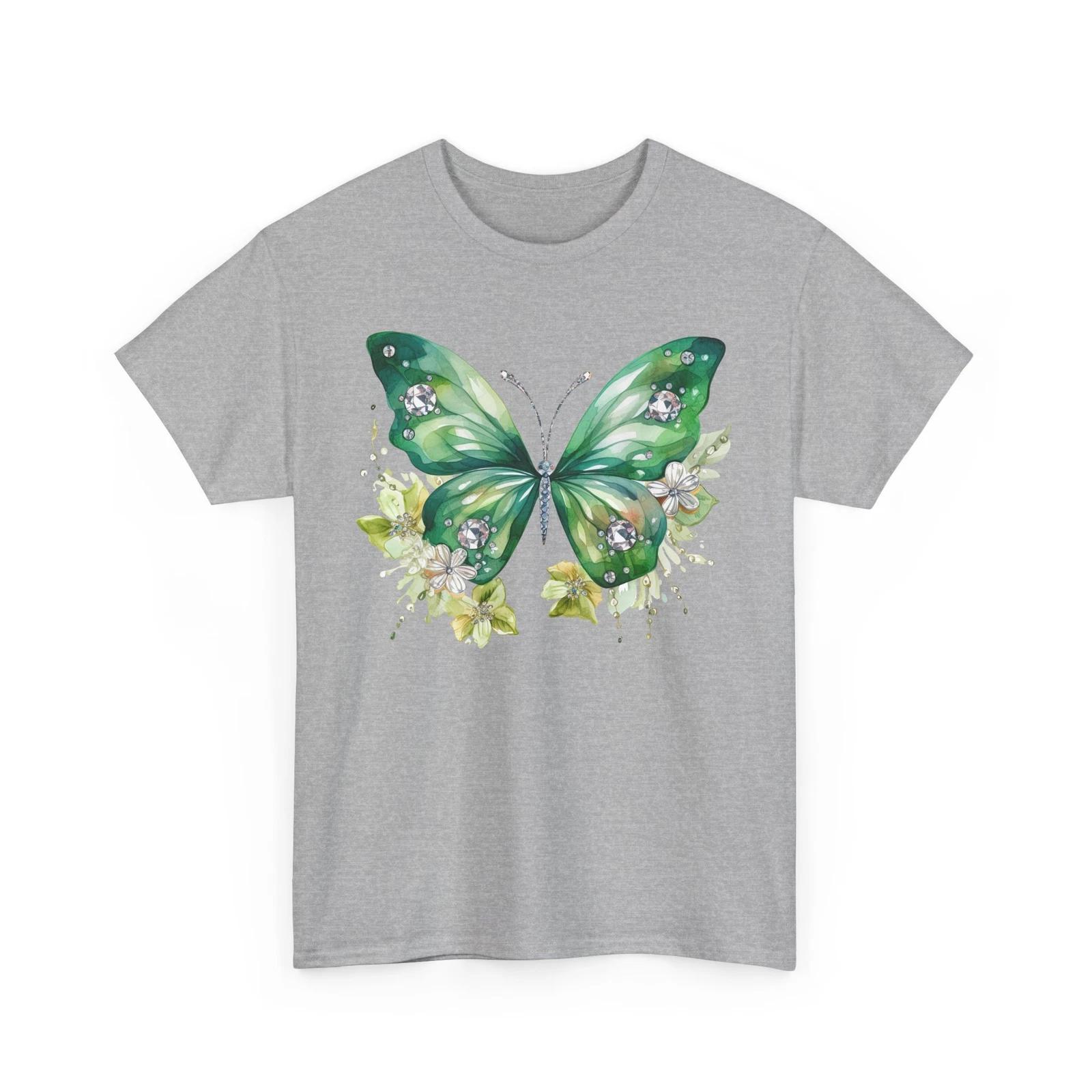 Butterfly Graphic Tee Oversized Aesthetic Boho Shirt Women’s Retro Fashion 2XL
