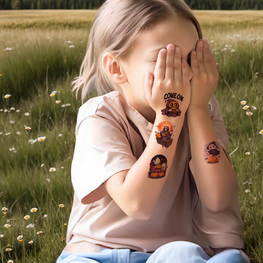 54 Stück Temporäre Tattoos Dekorative Aufkleber Comic Dinosaurier Aufkleber Wasserdicht Langlebig Körperaufkleber Für Mädchen Frauen Jungen