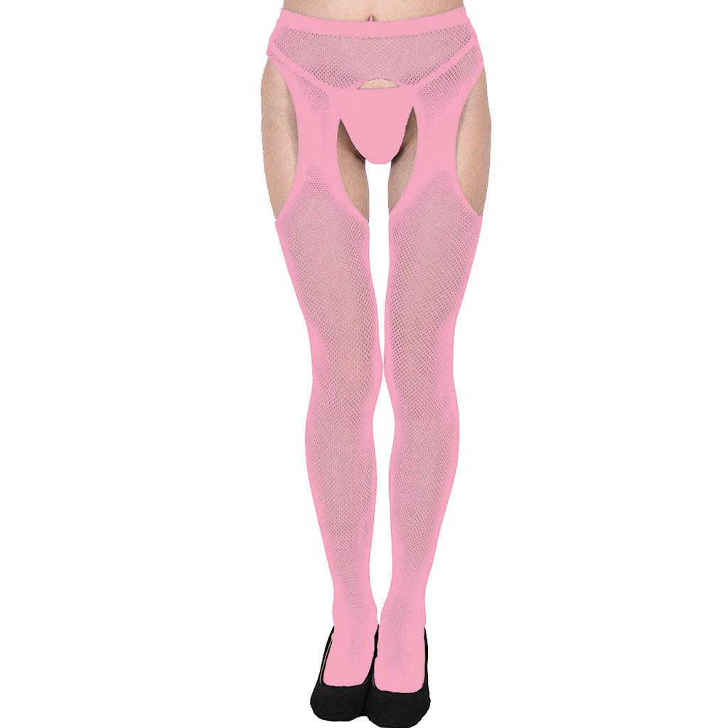 Collants en résille Sexy pour femmes, Lingerie douce et ouverte, body érotique en dentelle transparente