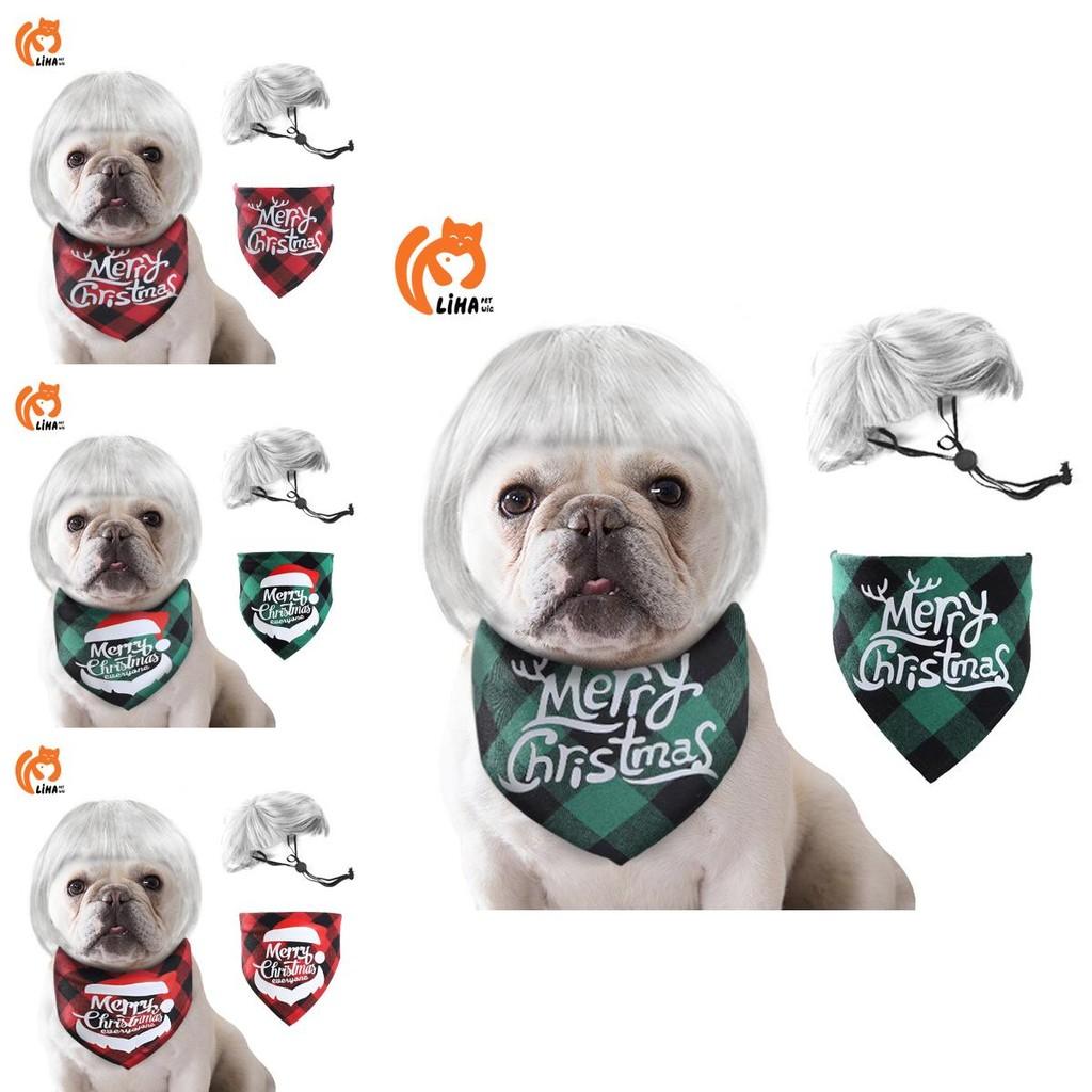 Adorable Pet Wig With Bangs For Dogs And Cats In Vibrant Colorful Options For Parties