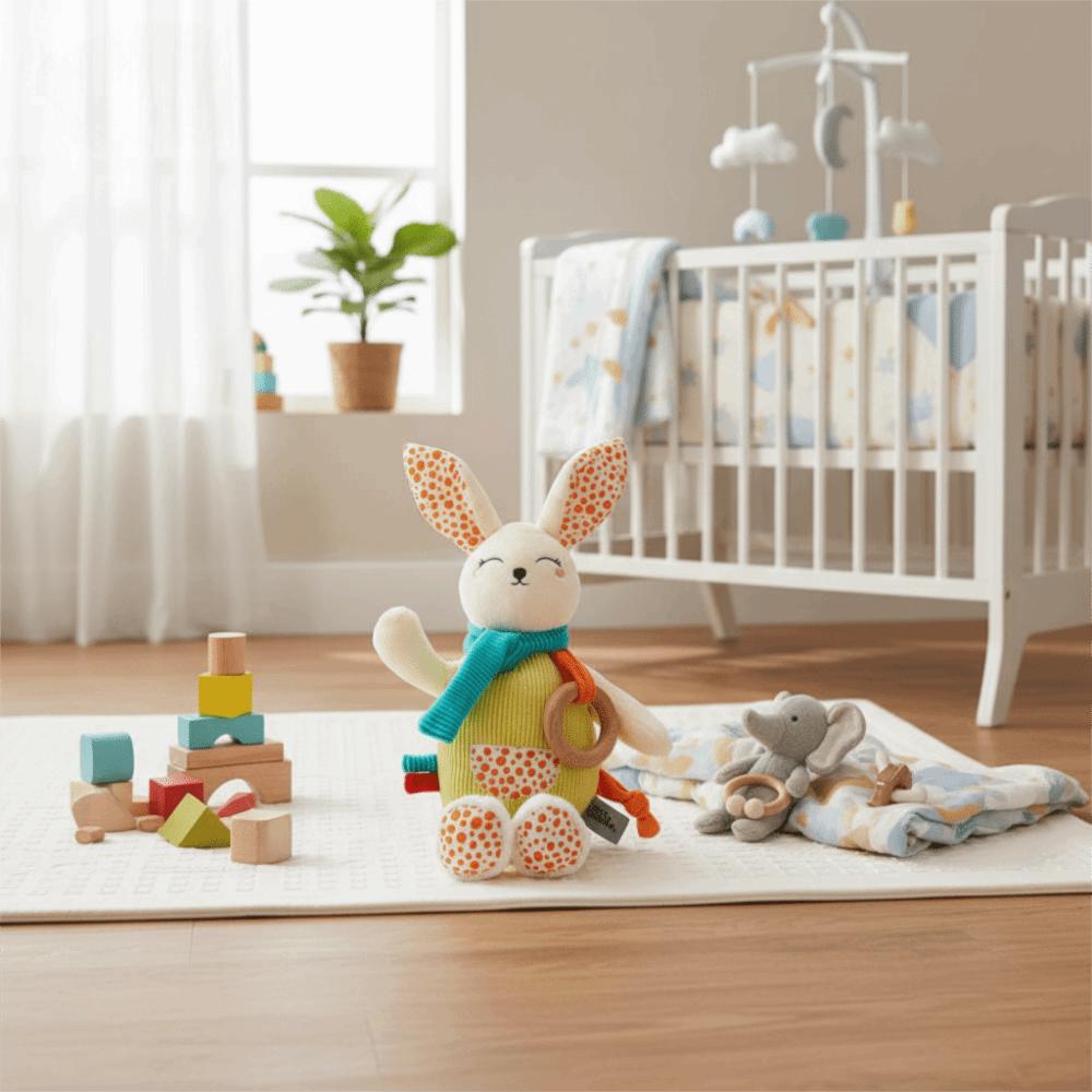 Soft Plush Rabbit Stuffed Animal Huggable Soothing Sleeping Aids Doll  Comfort Toys