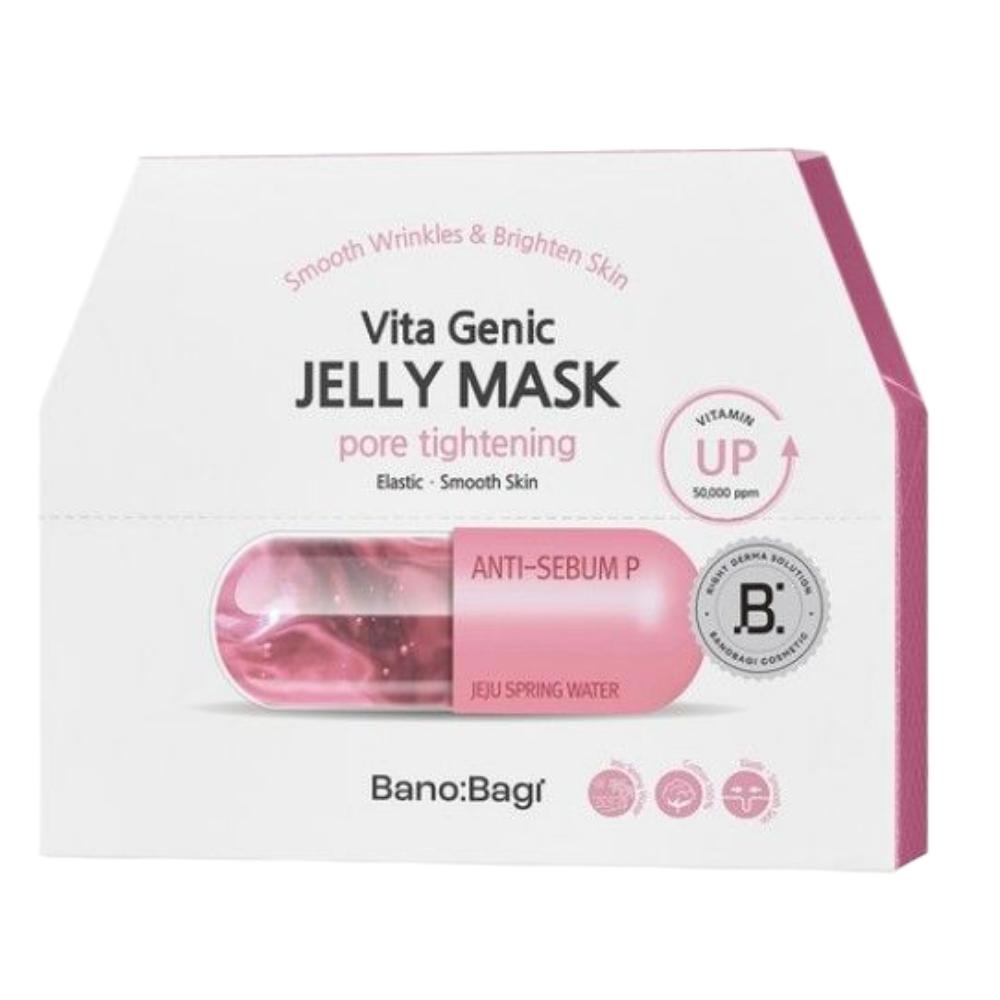 BANOBAGI Vitagenic Jelly Mask Pore Tightening – Pore Minimizing & Hydrating Facial Sheet Mask 10pcs × 30ml