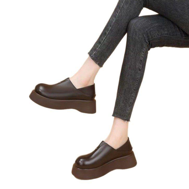 The Bulk Goods Have Been Shipped, the Four-season Popular Single Shoes, Good Quality, Including Return, Deep Mouth Round Head Muffin Bottom PUPU.