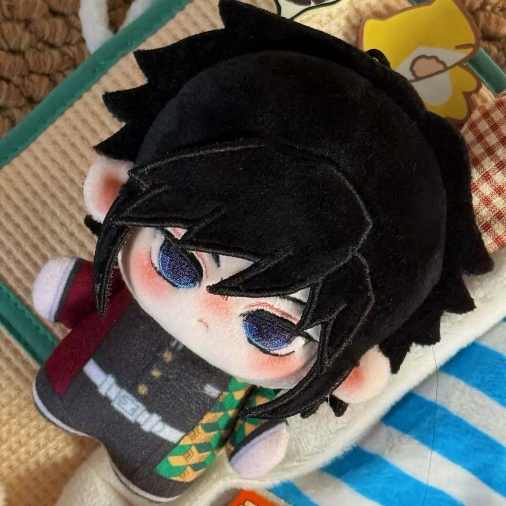 Demon Slayer Plush Doll 10cm Giyuu Tomioka Muichiro Tokito Anime Stuffed Doll Backpack Pendant Collectible Decor Gift For Fans