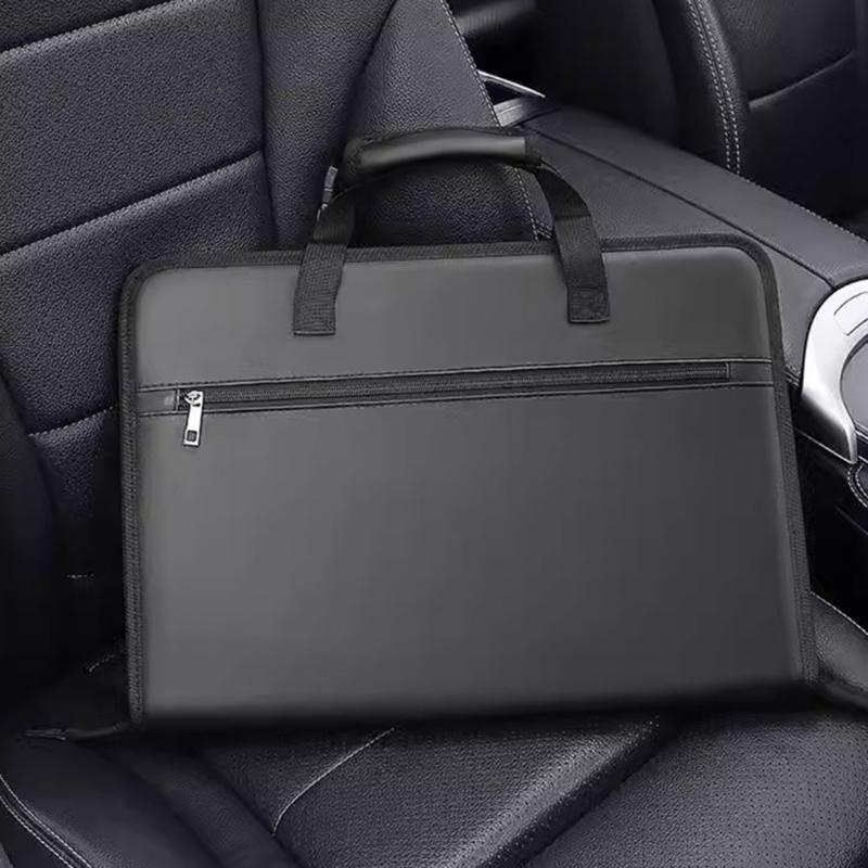 Portable Folding Car Desk with Storage Pockets Vehicle Dining & Office Tray for Eating & Working in SUVs & Large Cars