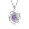 925 Sterling Silver Fashion Light Luxury Ice Flower Cut Zircon Cosmic Star Necklace Birthday Party Anniversary Gift