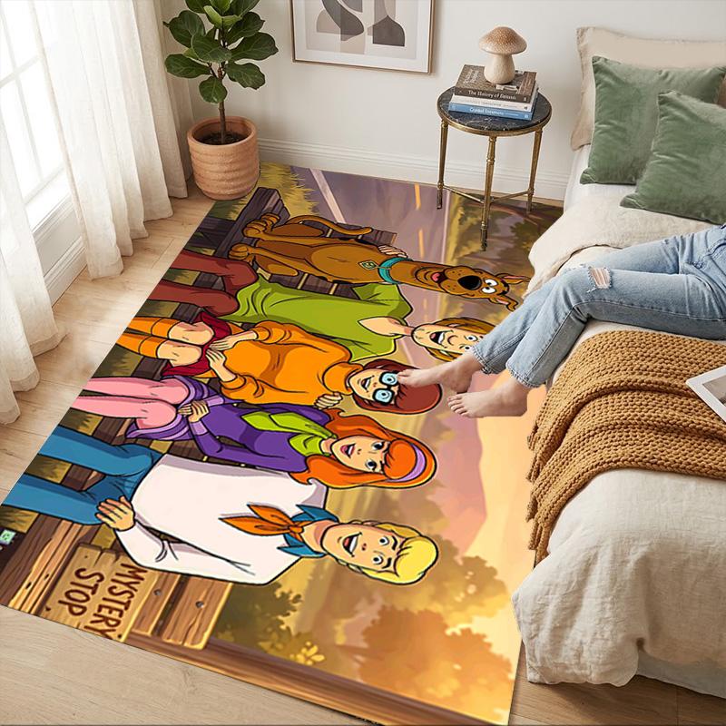 Scoobydoo Mystery Living Room Nonslip Area Rug Soft Carpet For Bedroom Game Playroom Sofa Office Home Decor Doormat Christmas Gift C922327