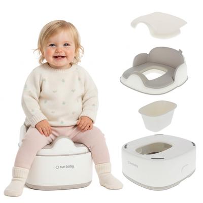 3-in-1 Potty for Children Toilet WC Seat Platform Footrest Sun Baby