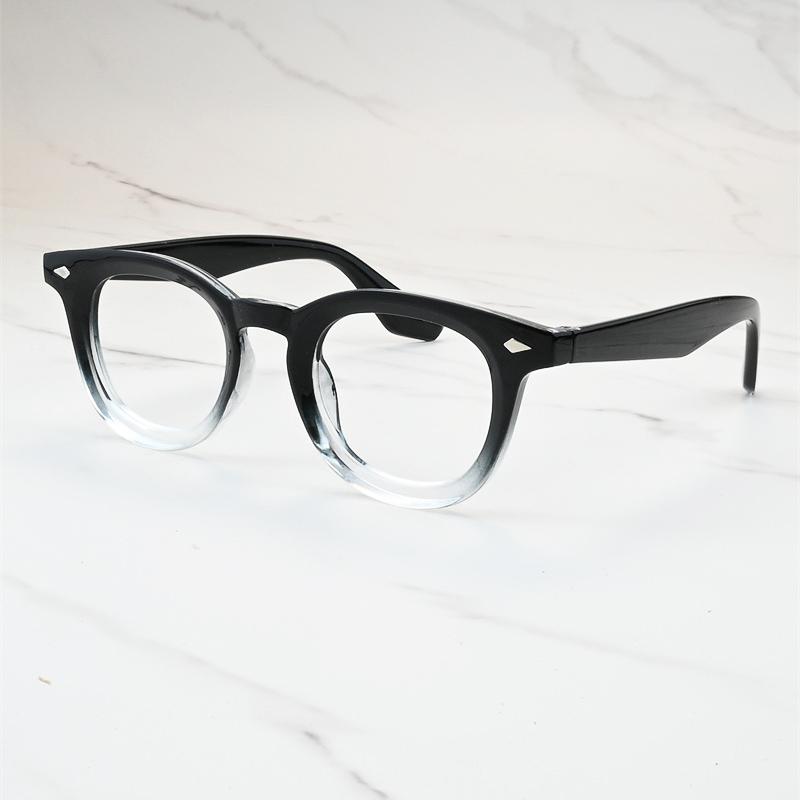 

Nice Latest Retro Design Rivets Round Men Frame Myopia Glasses Prescription Nearsight Anti Blue Light Women Near Sight Eyewear 0