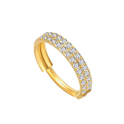Titanium Decorative Ring Clicker Gold - Tk-037 1.2/8