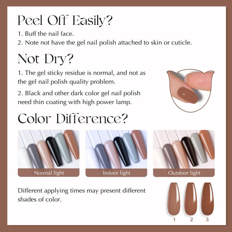 ROSALIND Stylish Nail Gel Polish Set 6PCS Kits Semi Permanent For Beauty Nail Supplies Cured With UV Lamp Base Top Gel Varnish