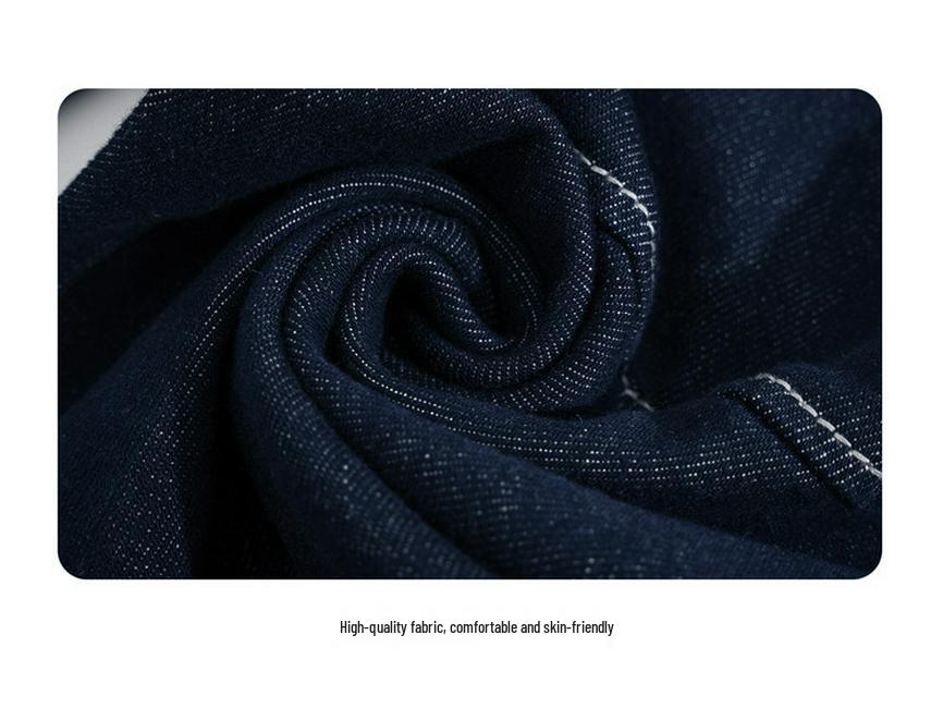 2025 Chłopięce Jesienne Jeansy w Koreańskim Stylu o Luźnym Kroju z Prostą Nogawką