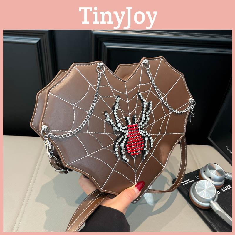 Alien Girl Heart Shape Shoulder Bag With Chain Water Dots For Streetwear Fashion