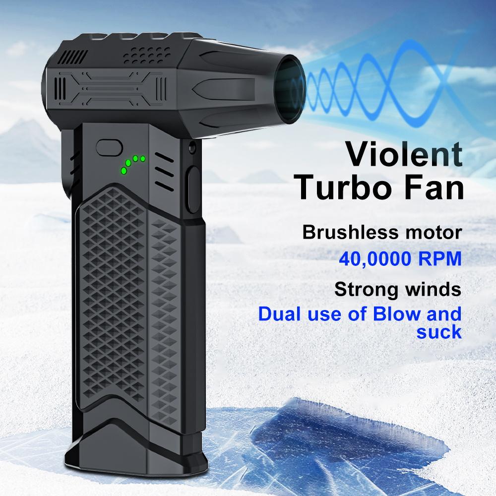 2025 Cleaning Blower Tool Portable Blow and Suction 2 In 1 Electric Air Duster Turbo Jet Fan Blowing Snow Violent Fan 400000RPM
