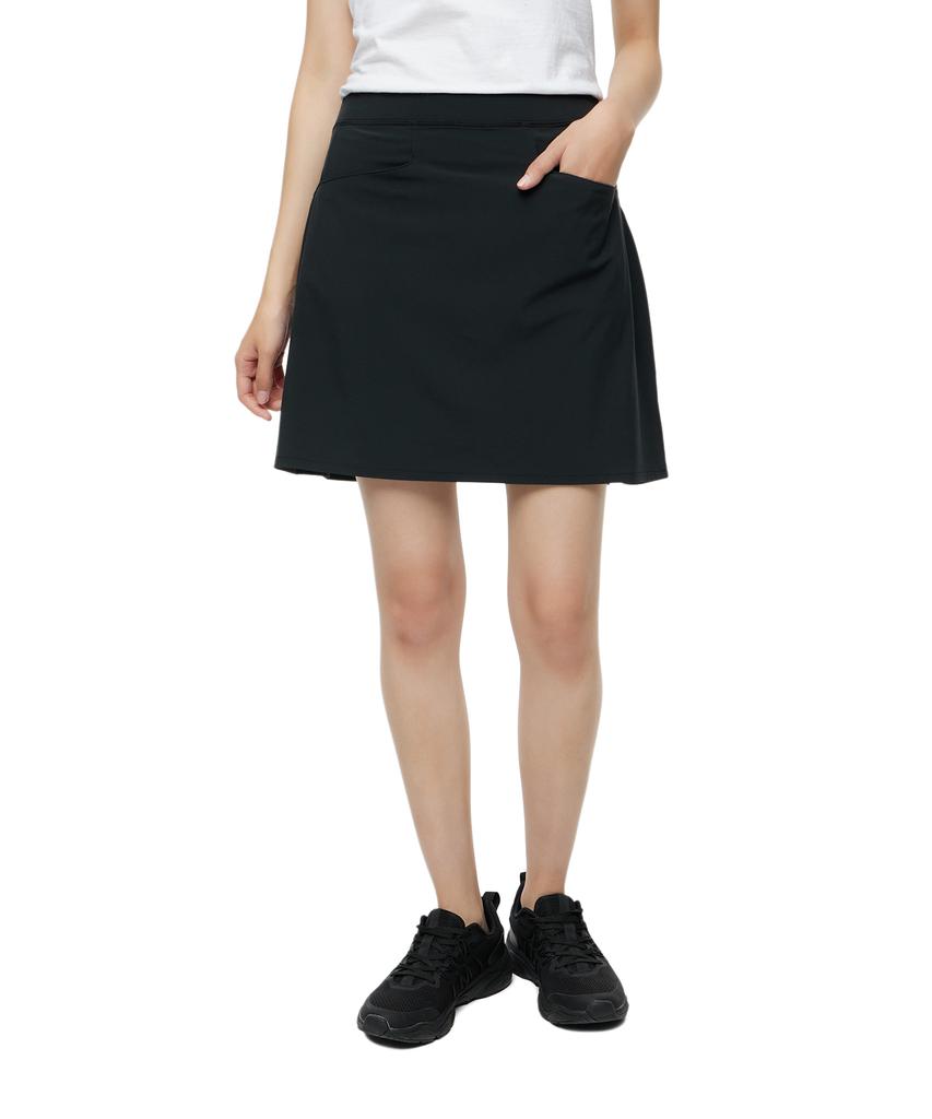 Pollolalpeulolengolpeu Back Pleated Stretch Scott - Black