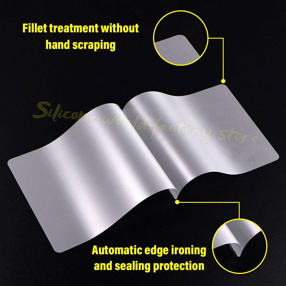Silicone World 3/4/5/6 Inch 100 Sheets 60 Mic Thermal Laminating Film PET Plastic Film For Photo/Card/Picture Hot Laminator Film