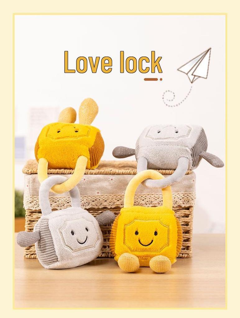 Creative Lock Plush Doll - Unique Gift for Girlfriend or Wife on Valentine's Day.
