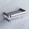 Aige Punch-Free Space Aluminum Toilet Paper Holder with Phone Shelf
