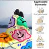 1pc Colorful Faces Blanket Warm, Cozy, And Soft, Suitable for Sofas, Beds, Cars, And Office Use.Perfect for Camping And Travel, Making It a Great Gift