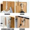Bedroom Door Hanger Clothes Hanging Rack Over The Door Plastic Home Storage Organization Hooks Purse Holder for Bags Rails
