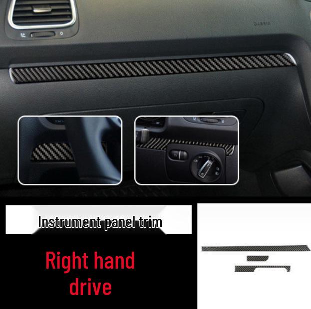 Volkswagen Scirocco Interieur Kohlefaser Konsole, Schalthebelrahmen, Türgriff & Luftausströmer Aufkleber Zubehör