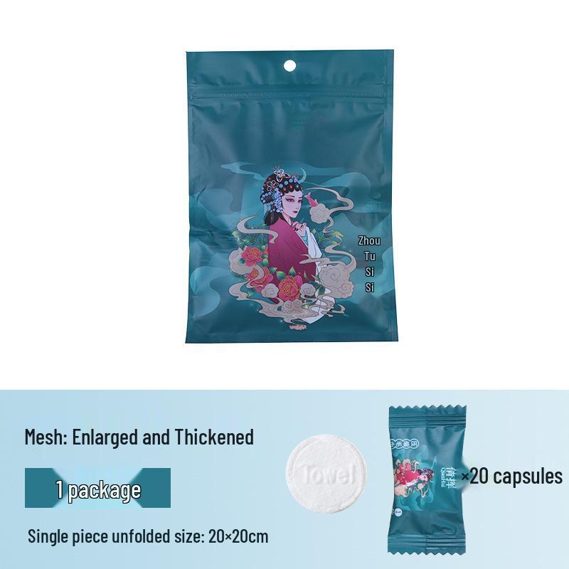 Portable Pure Cotton Compressed Face Towel Set for Travel