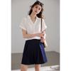 Soft Power Style Series V-neck Short-Sleeved Shirt