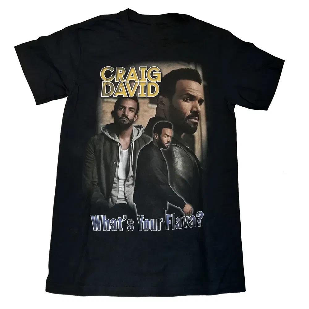 VTG Craig David What s Your Flava Heavy Cotton Black S-5XL T Shirt TR683 M