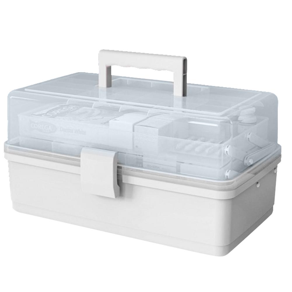 Zuhause, Kosmetik, Medikamentenkoffer, Medikamentenkoffer, Erste-Hilfe-Set, Aufbewahrungsbox, Kunststoff, tragbar