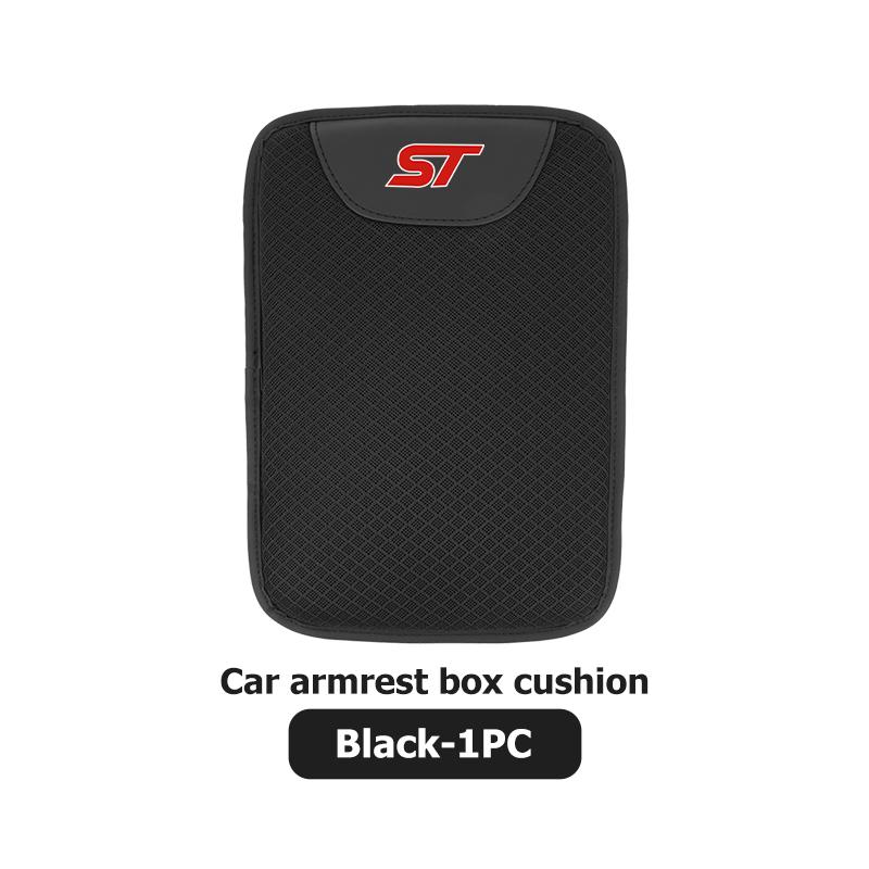 YYQO6 For Ford Universal Ice Silk Car Mounted Armrest Pad Central Armrest Box Height Increasing Pad ST Racing Performance Focus Mk2
