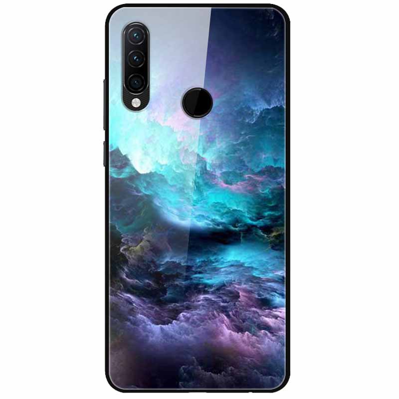 For Huawei P30 Pro Lite Case Cool Tempered Glass Luxury Coque Covers for Huawei P20 Lite P 20 P20Pro P30Pro P 30 Hard Back