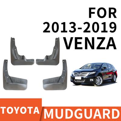 4 Stück für Toyota Venza 2013-2019 vorne hinten links rechts schwarzes Plastik Spritzschutz Schmutzfänger Schmutzfänger Kotflügel
