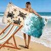 Sea Turtles and Starfish Beach Design Beach towel quick-drying for travel outdoor sports jogging beach and swimming