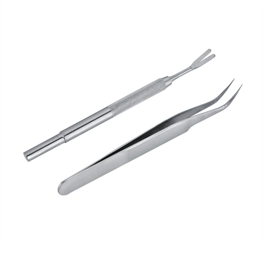 2PCS Mini Size Tick Remover Dual Prong Shape Pet Lice Tool Mite Removal Clip  Dog & Cat Grooming