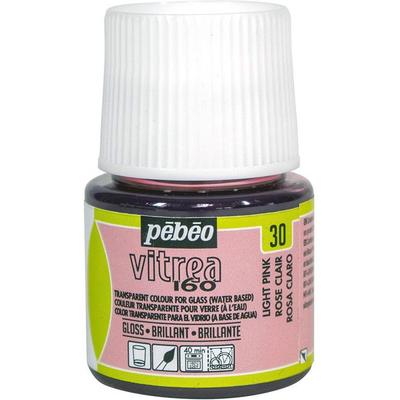 Glass Paint - PEBEO - V160 - 45 Ml - Light Pink - Glossy Effect