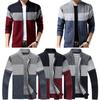 Mens Zip Up Cardigan Sweater Shawl Knitted Jumper Coat Jacket Warm Knitwear Tops