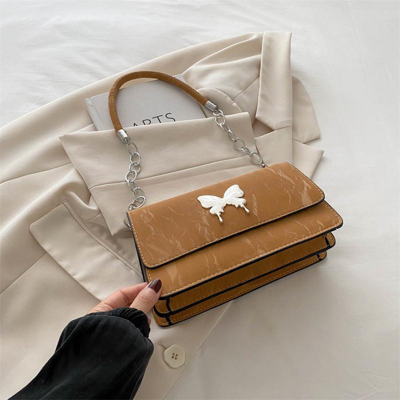 Trendy Butterfly Element Pu Leather Shoulder Bag For Women Spring Summer 2024