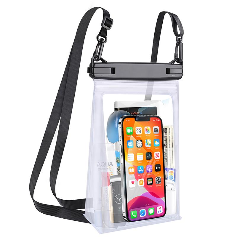 

Большие водонепроницаемые сумки для телефона с двумя крючками, водонепроницаемый чехол для хранения через плечо