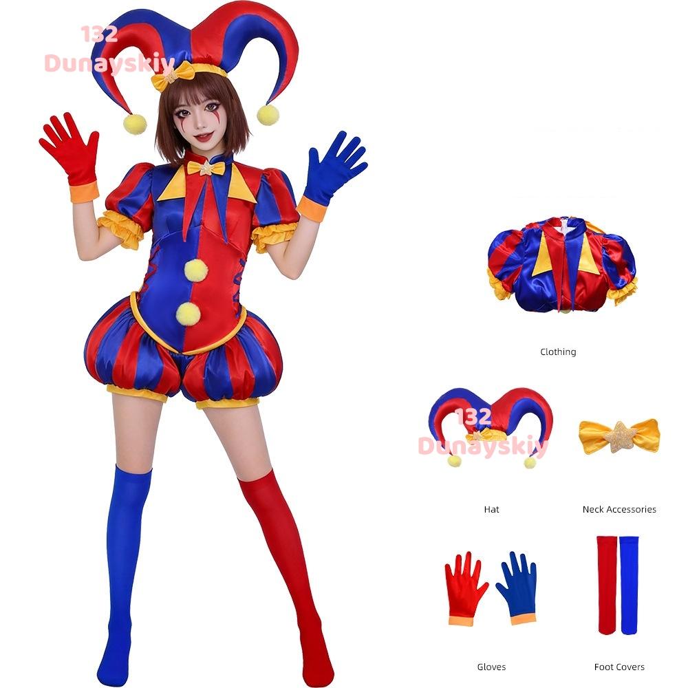 Women Pomni Character Cosplay Set Complete