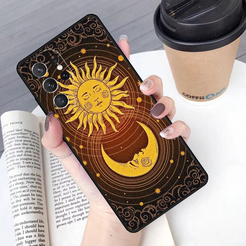 Sun Moon Face phone case Cover For Samsung Galaxy S24 S25 Ultra S21 S22 Ultra S10E Note 10 Plus Note 20 FE S23