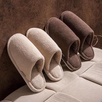 2025 Plush Cotton Slippers for Men & Women - Cozy, Non-Slip, Indoor Footwear for Autumn & Winter.