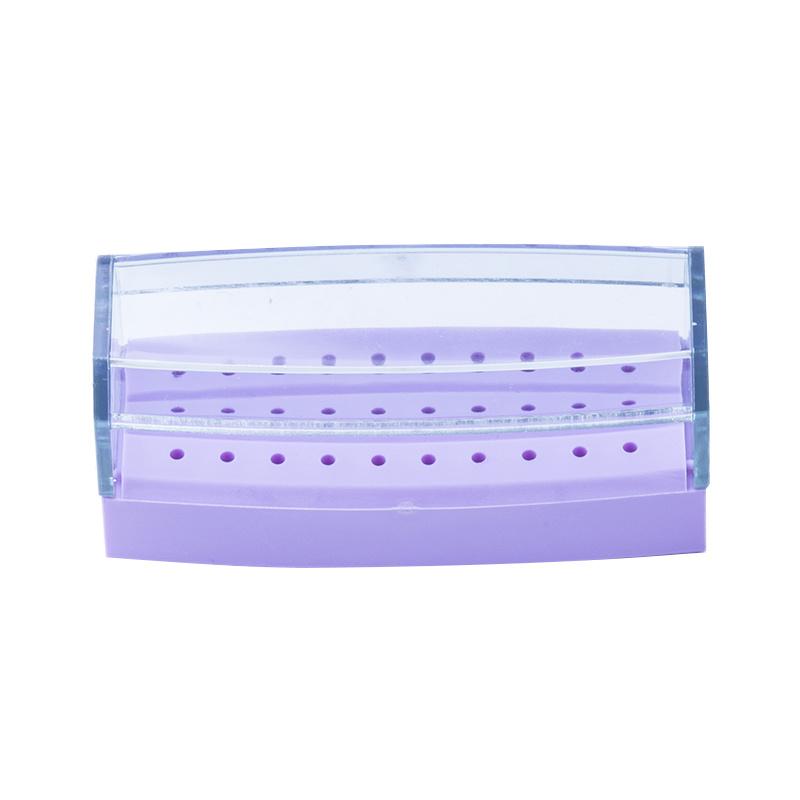 30 Holes Dental Bur Holder Dental Lab Dentistry Burs Box High Temperature Sterilizable Bur Holder