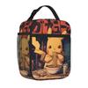 Cartoon Pokemon Theme Large Capacity Thermal Insulation Lunch Bag Ice Pack Rice Bag Pikechu Storage Picnic Bags Tote