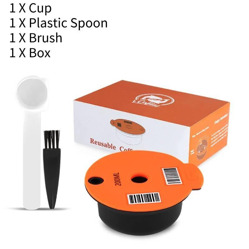 

Многоразовые капсулы для кофе, чашки-поды для машины Bosch Tassimo, 220 мл, пластиковый фильтр Set 1