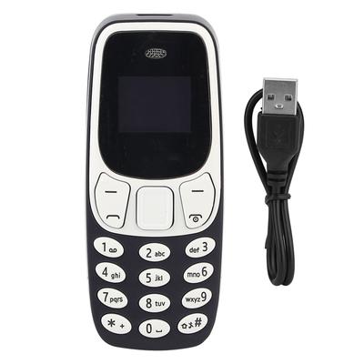 Bezdrátový Bluetooth vytáčecí telefon mobilní telefon Handsfree Duální SIM karta Mini mobilní záložní telefon Mikrofon Modrý