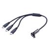 USB C 1 Male to 3 Male Splitter Data Transfer Charging 180 Degree Rotation Extender Splitter Cable for Smartphone