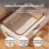 90L Under Bed Storage Box, Large Flat Clothes Organizer, Waterproof Fabric Bin with Steel Frame &
