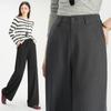 High-End Floor-Mopping Women'S Pants Spring And Summer Tencel Wool High-Waisted And Thin Straight Casual Trousers Suit Pants