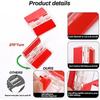 10Pcs Transparent Plastic Folding Hinges Durable Clear Acrylic Hinge Tools Cabinet Hardware Furniture Cabinet Door Hinges.