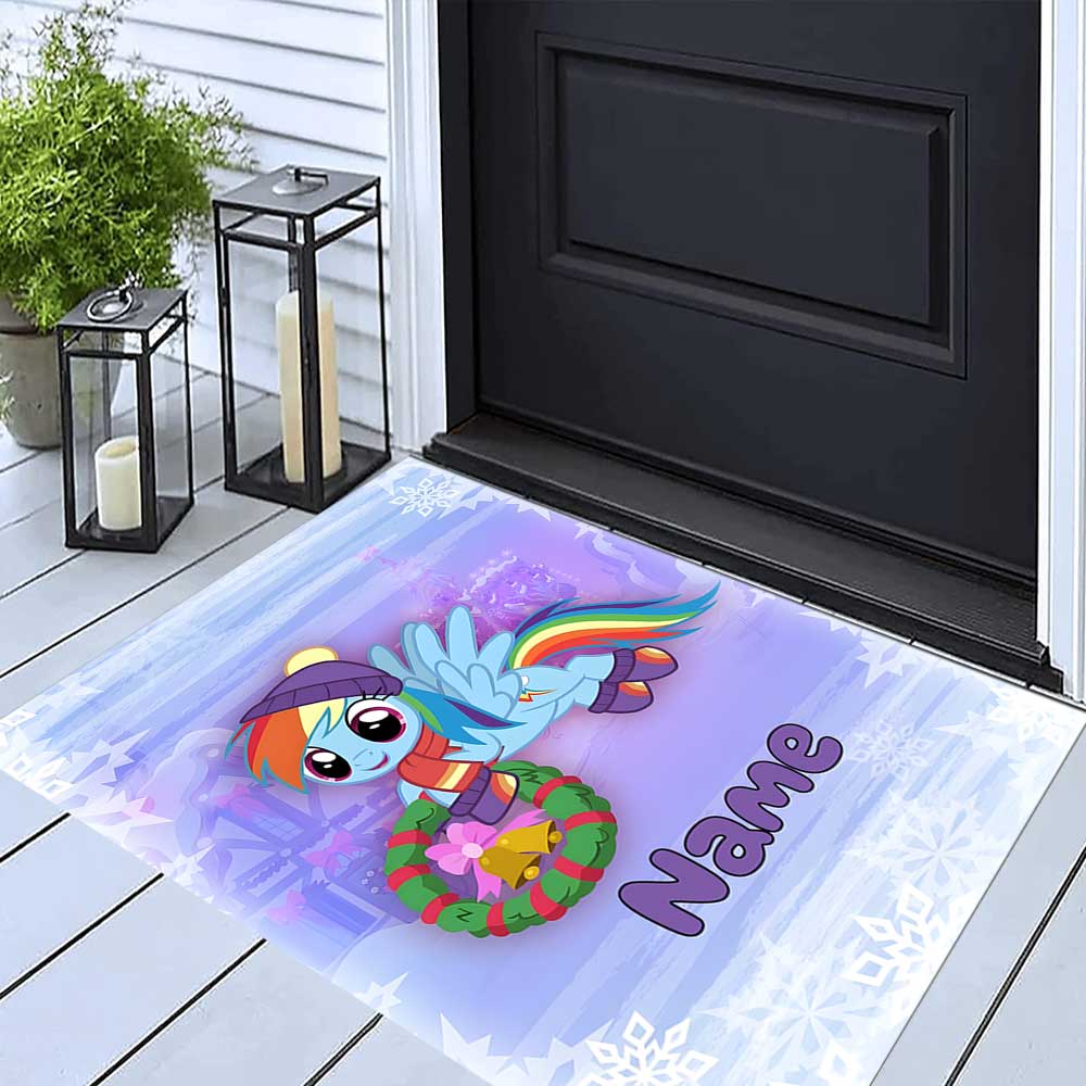 Little Pony (9) Customize your name rug, office chair cushion, home bedroom living room gift.